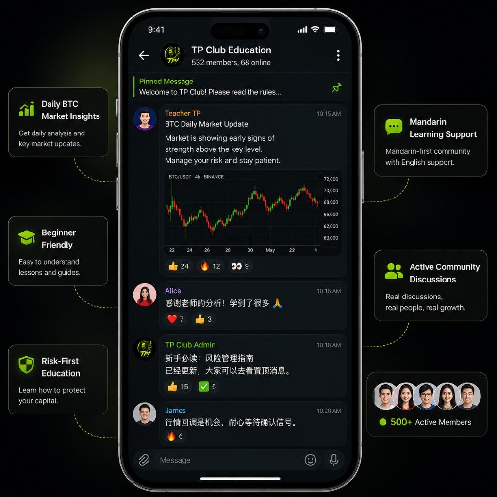 TP Club Chinese crypto Telegram community preview